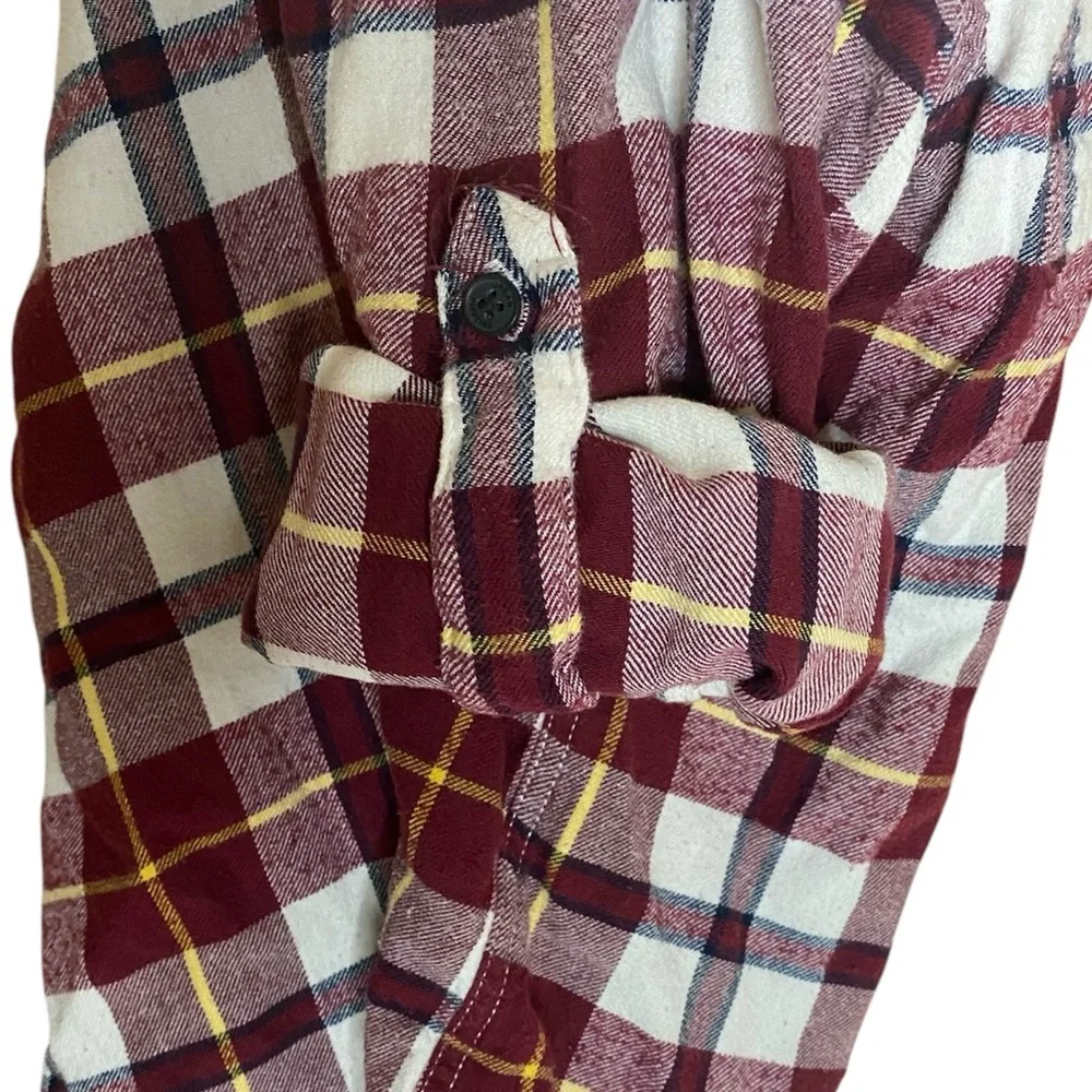 Urban Pipeline Men’s Red Yellow White Plaid Flannel Shirt Sz M‎ - Picture 6 of 7